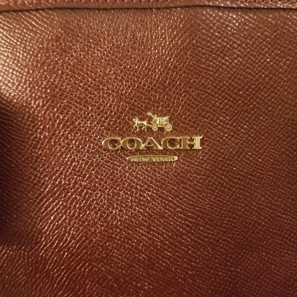Coach Metallic Red medium tote - Picture 4 of 4